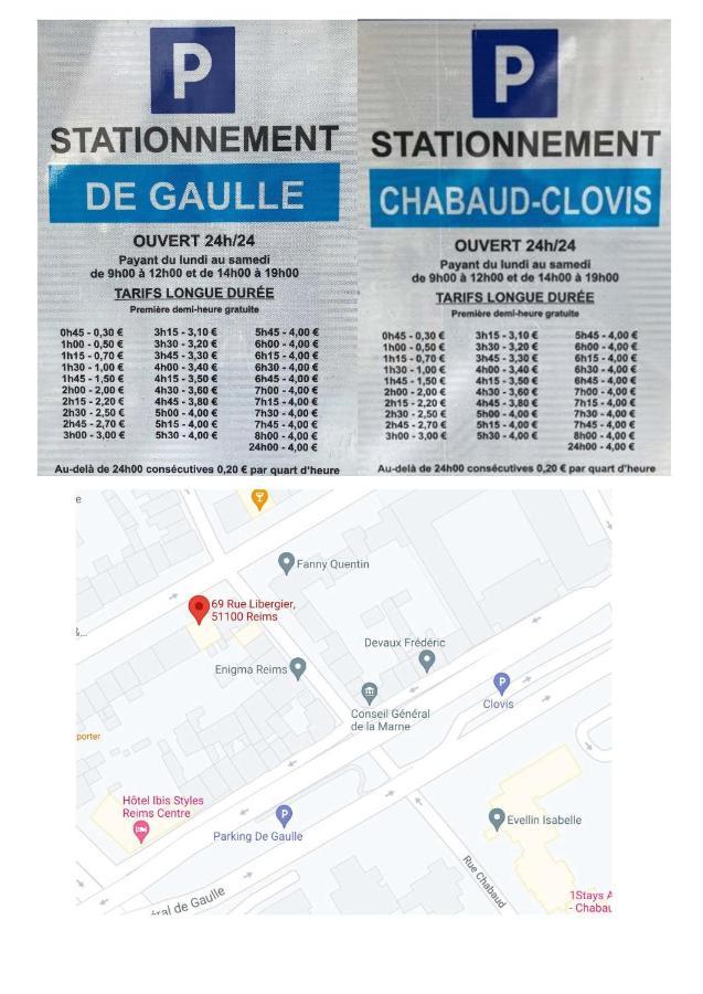 Les Rotins - Logements Climatises - Cathedrale A 2 Pas Reims Eksteriør bilde